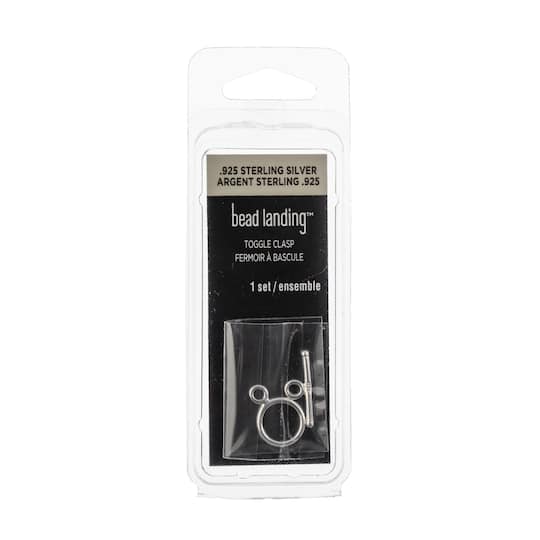 Sterling Silver Round Toggle Clasp Set by Bead Landing™